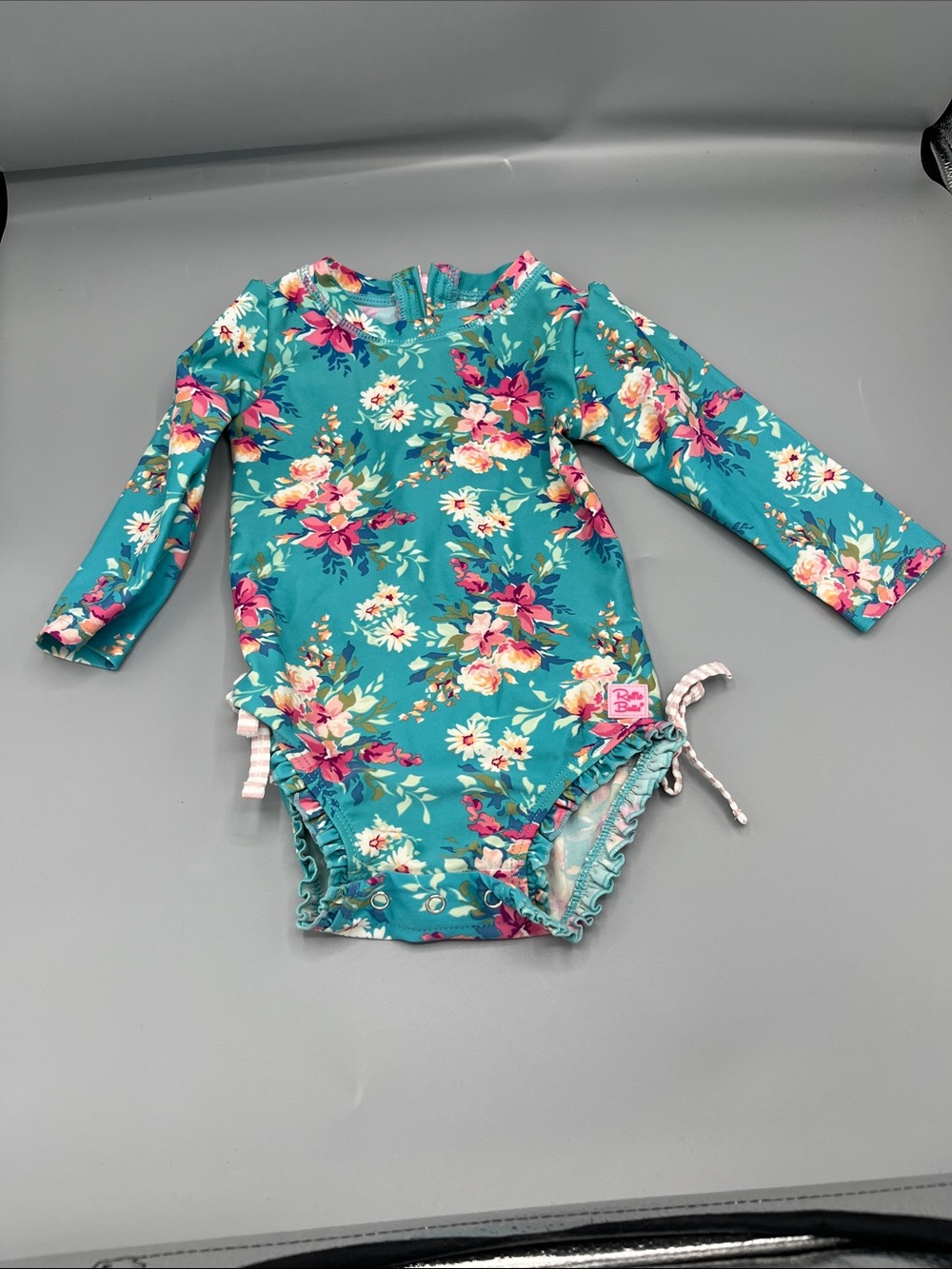 Ruffle Butts Floral Swimsuit size 12-18 months
